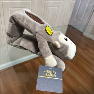 Wiggle Waggers Plush Monkey Dog Toy